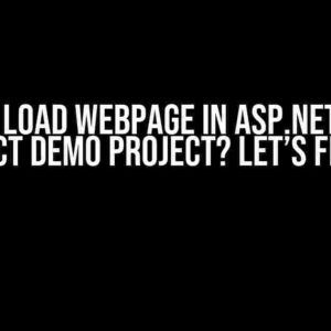 I Can’t Load Webpage in ASP.NET & React Demo Project? Let’s Fix It!