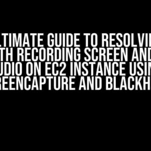 The Ultimate Guide to Resolving the Issue with Recording Screen and System Audio on EC2 Instance Using Screencapture and BlackHole